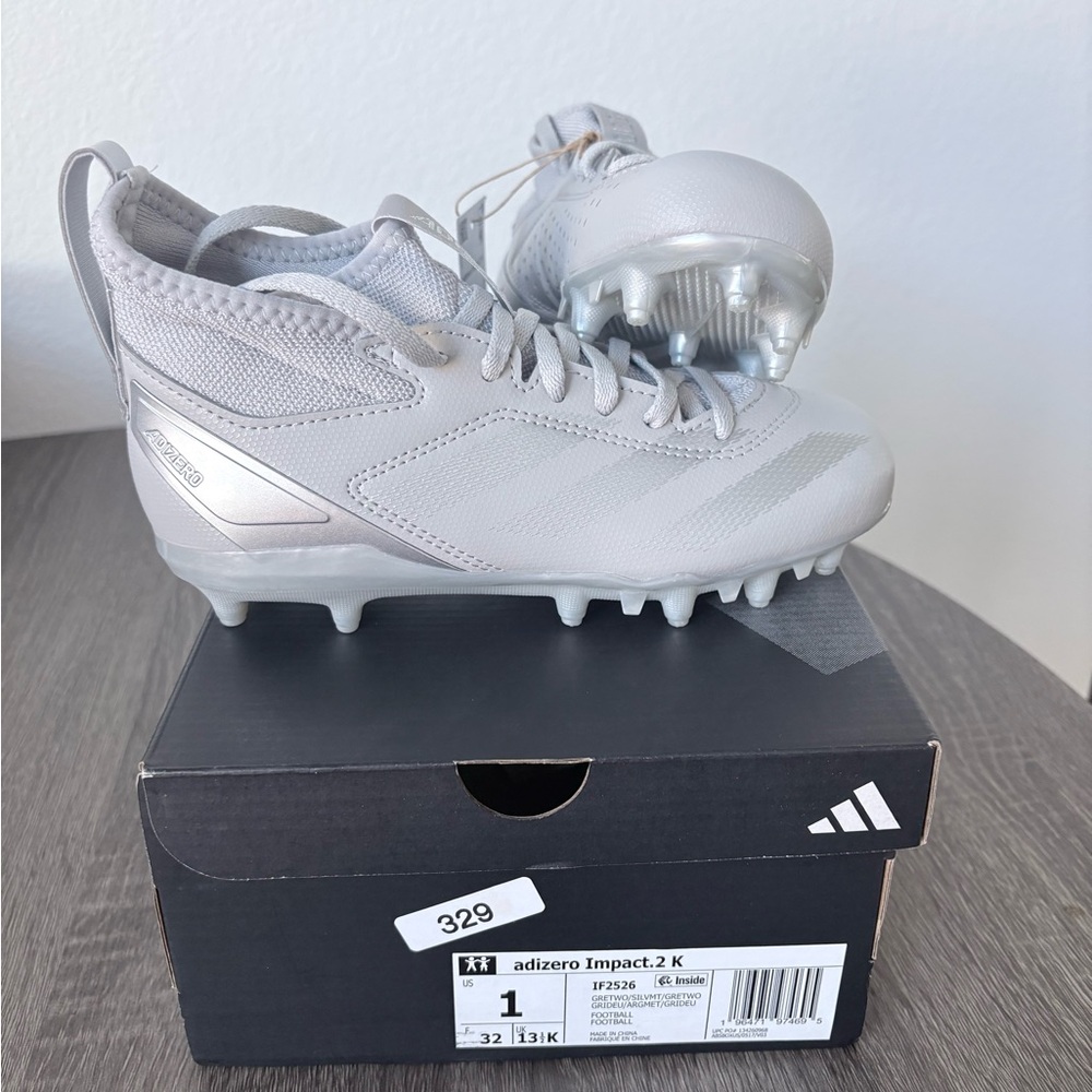 Adidas Kids Silver Football Cleats